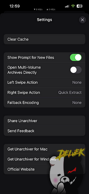 Unarchiver screenshot 3