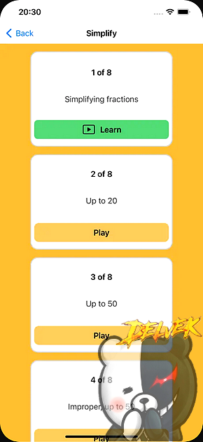 Unlimited Math Problems iPhone screenshot 3