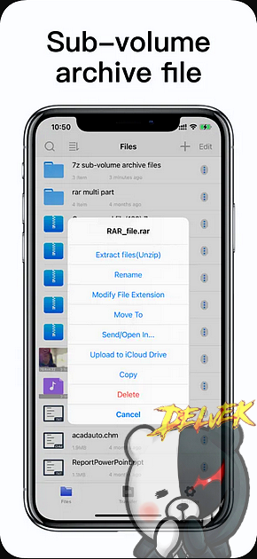 UnZip iPhone screenshot 2