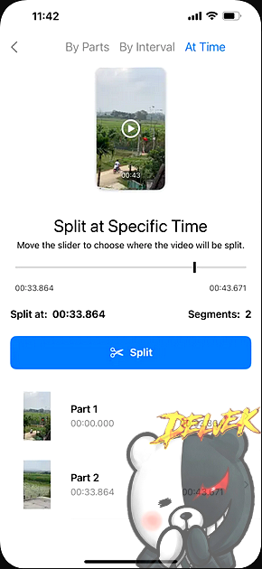 VidVid - Split Video iPhone screenshot 2