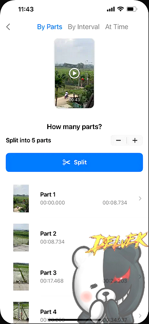 VidVid - Split Video iPhone screenshot 4