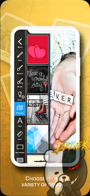 Vintage Logo & Poster Maker iPhone screenshot 3