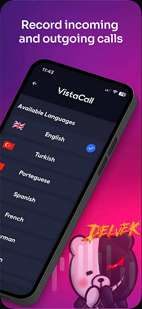 VistaCall App - Call Recorder iPhone screenshot 3