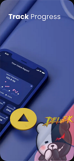 Vocal Pitch Monitor - Voice Whiz iPhone screenshot 2