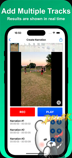 Voice Over Video - Dub Videos iPhone screenshot 2