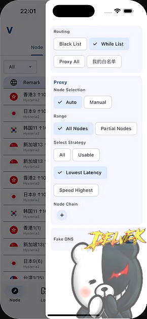 VX Proxy Client iPhone screenshot 3