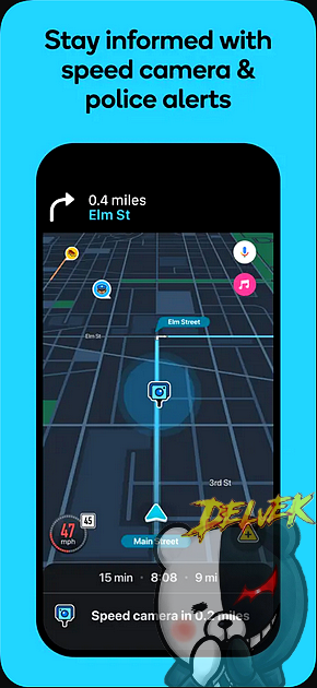Waze+ iPhone screenshot 2