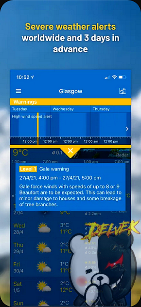 WeatherPro iPhone screenshot 3