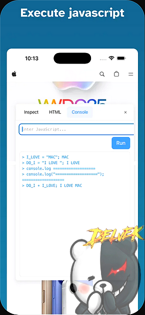Web Inspector for Safari iPhone screenshot 2