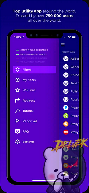WeBlock - Adblock & Proxy iPhone screenshot 2