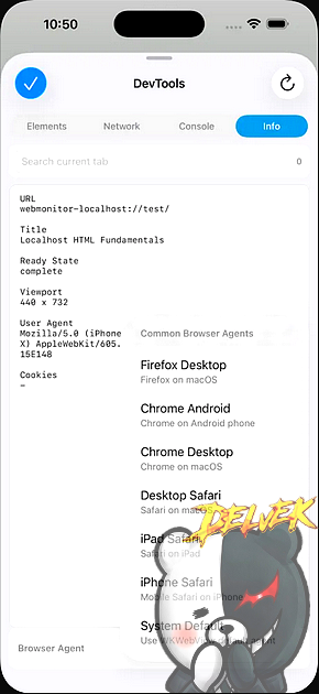 Web Monitor - HTML Inspector iPhone screenshot 3