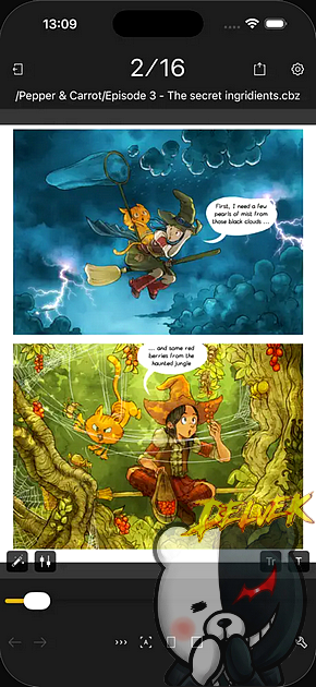 YAC Reader iPhone screenshot 2