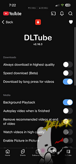 YouTube+ (DL) screenshot 1