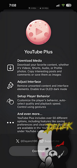 YouTube+ (YP) screenshot 1